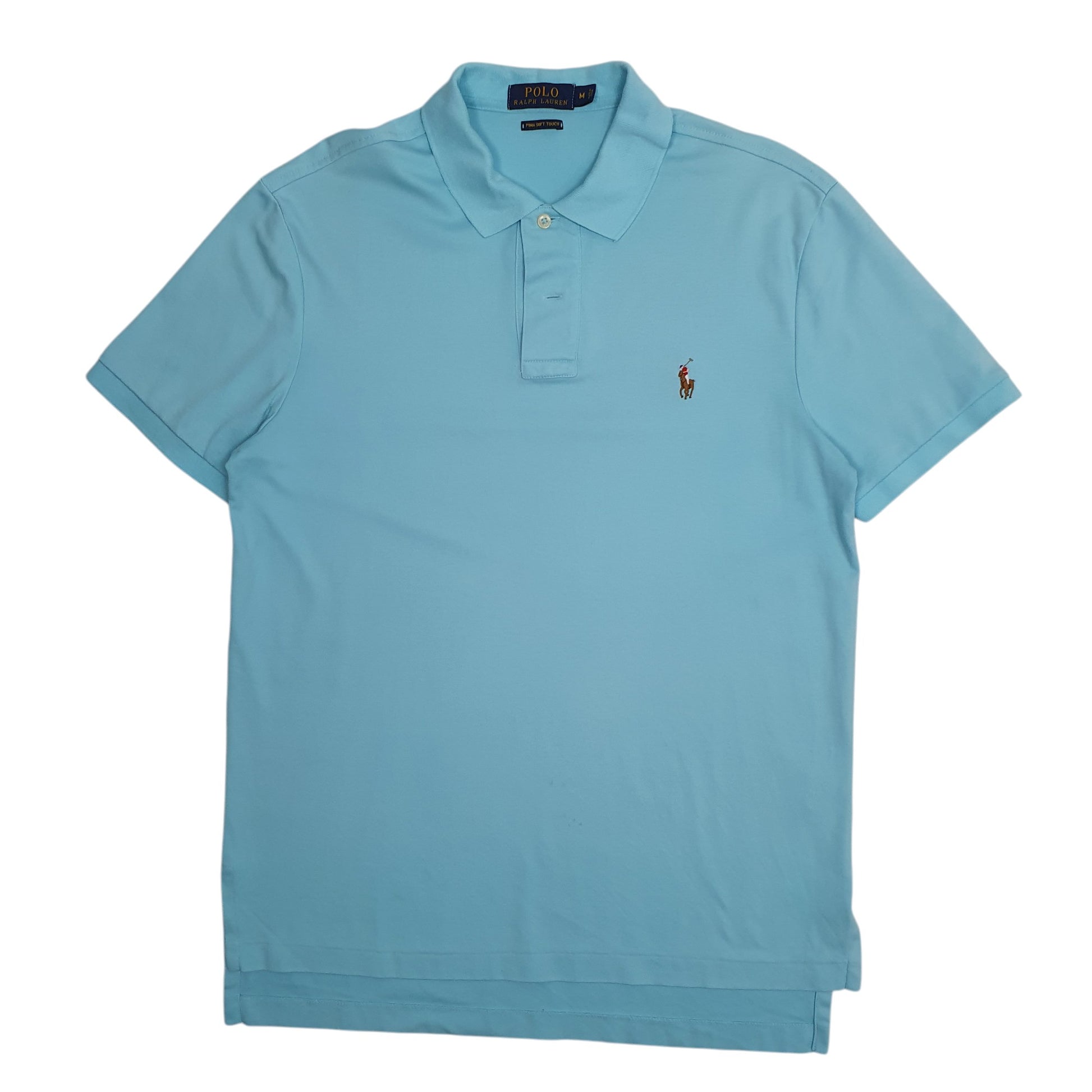 Mens Blue Polo Ralph Lauren Stretch Short Sleeve Polo Shirt