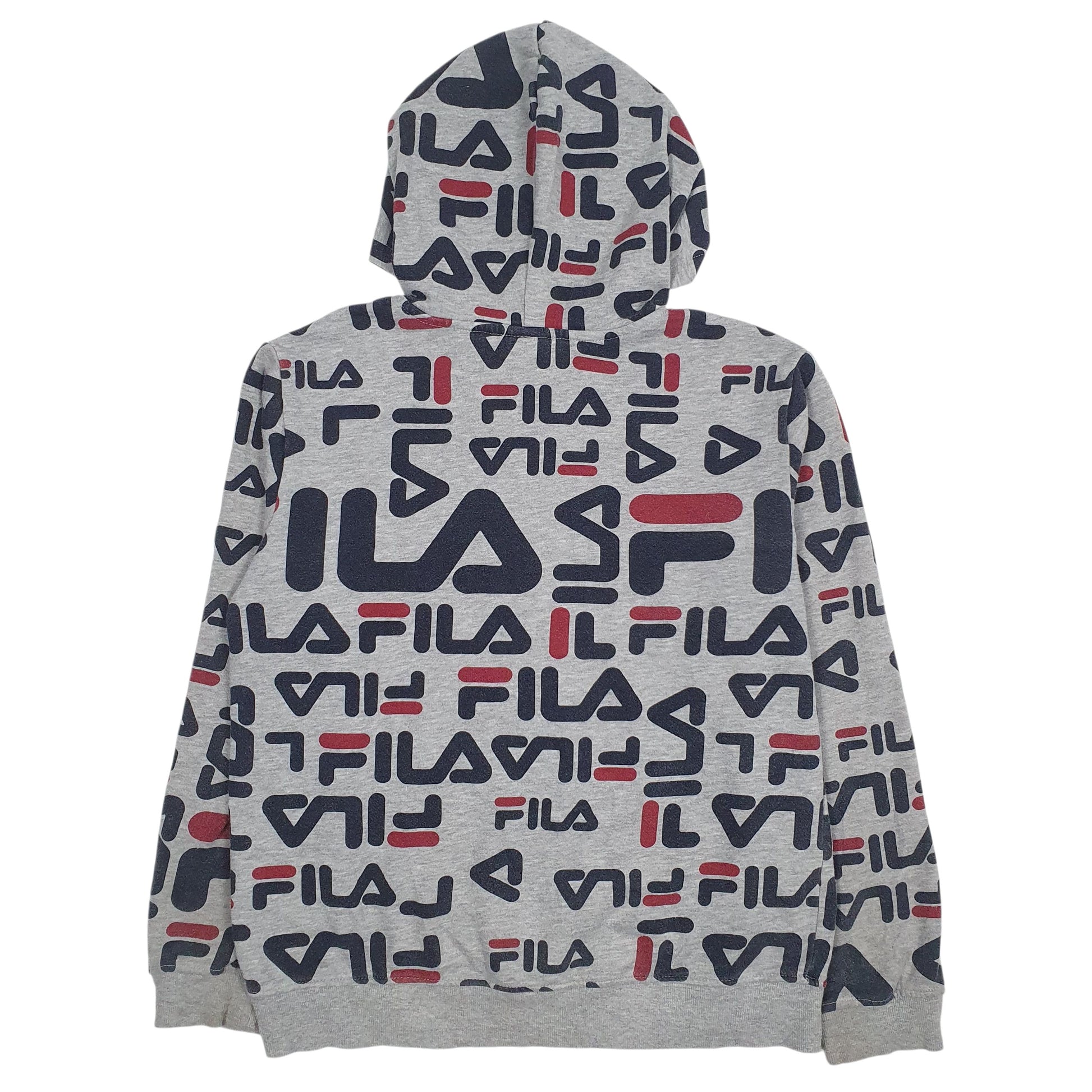 Womens Grey Fila  Hoodie Jumper