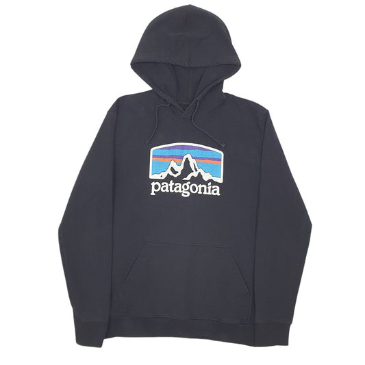 Mens Black Patagonia  Hoodie Jumper