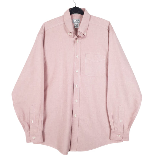 Mens Pink L.L.Bean  Long Sleeve Shirt
