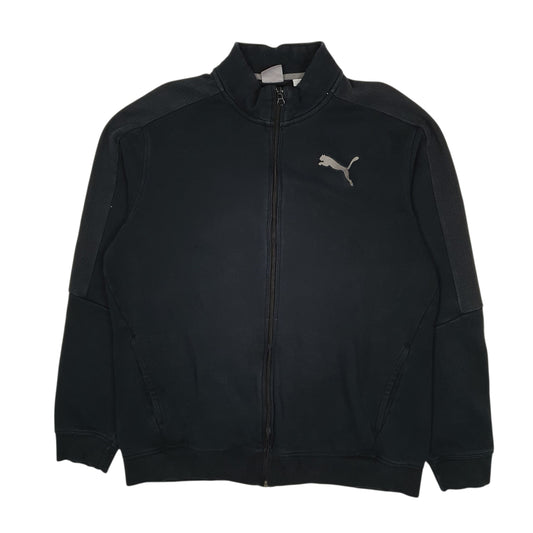 Mens Black Puma  Full Zip Jumper