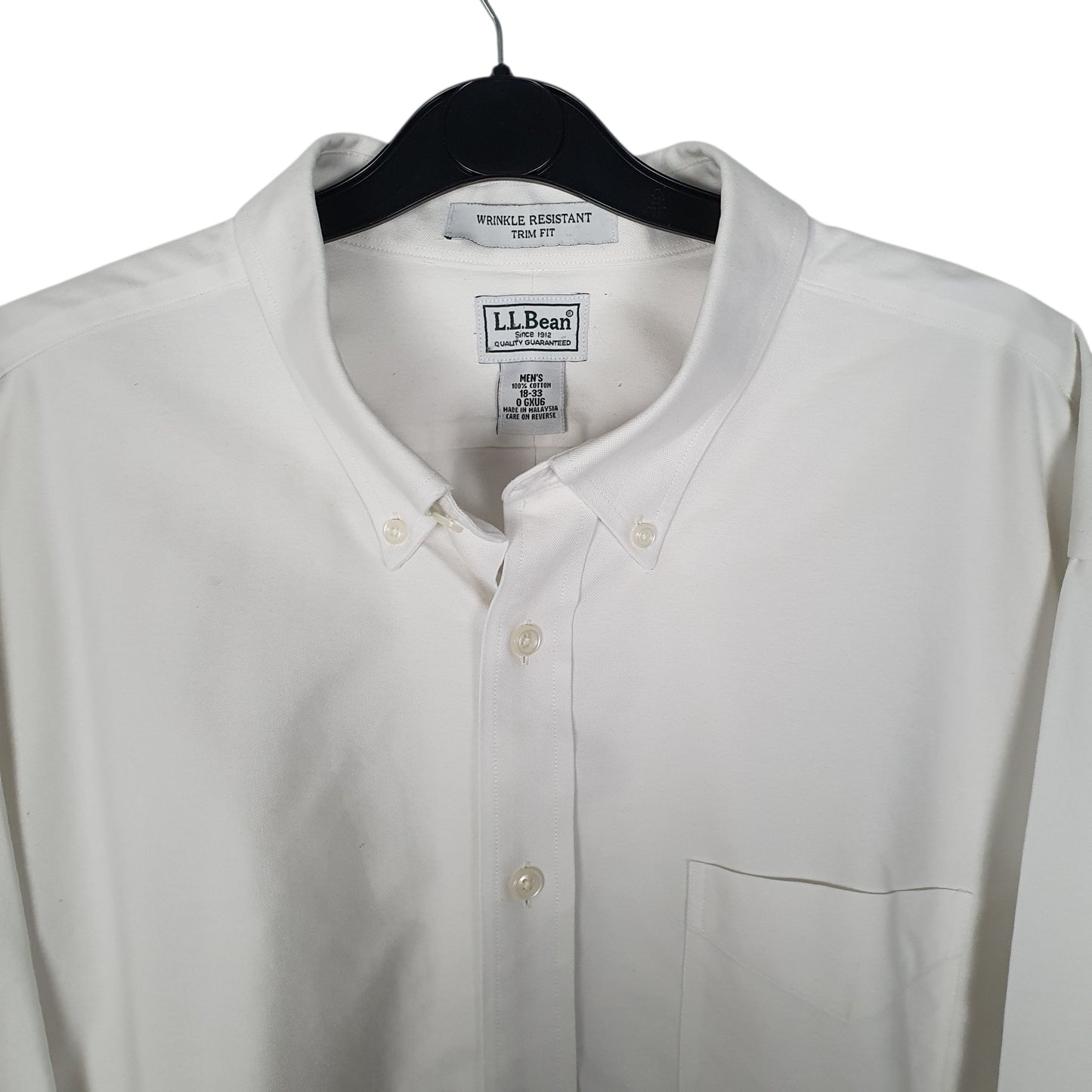 Mens White L.L.Bean   Shirt