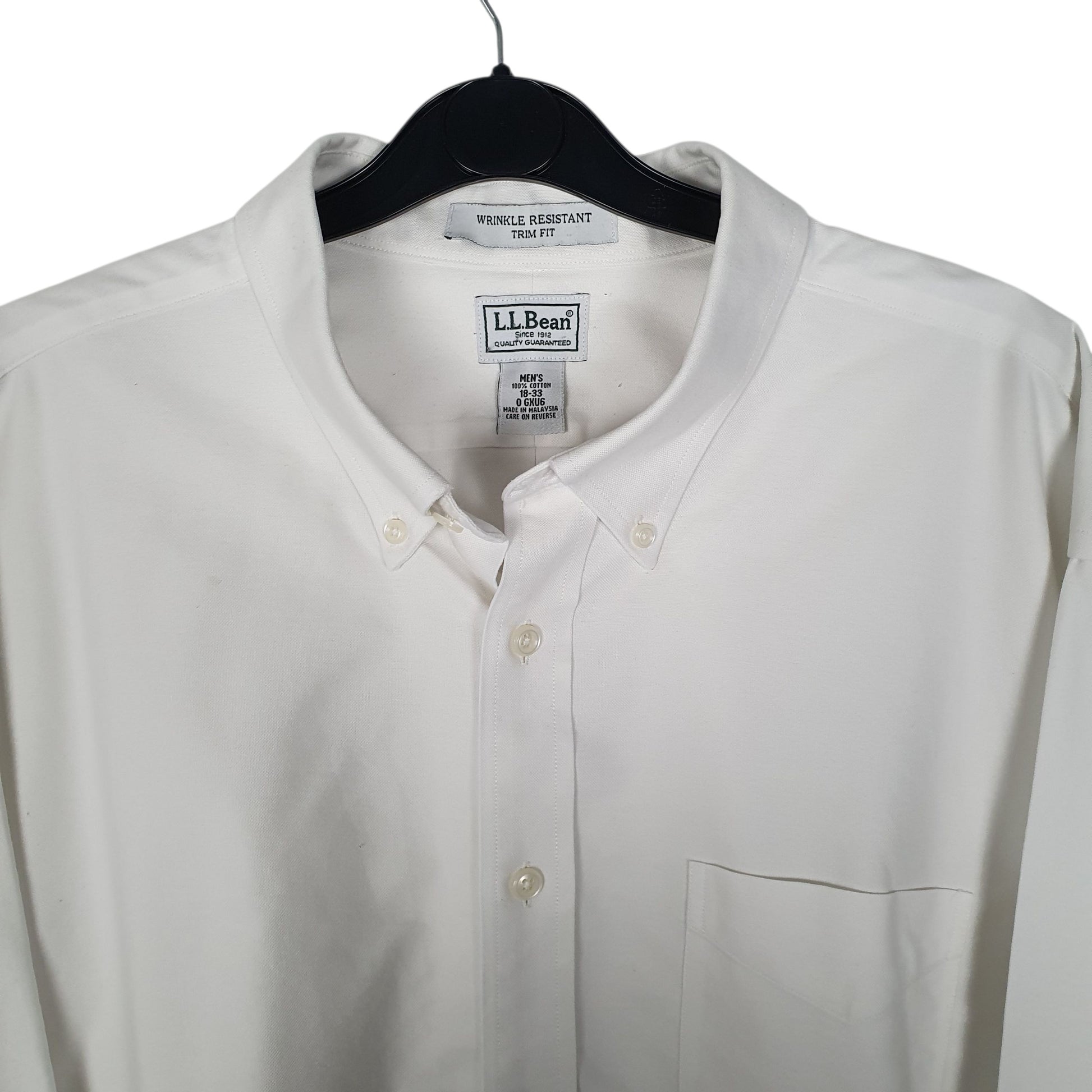 Mens White L.L.Bean   Shirt