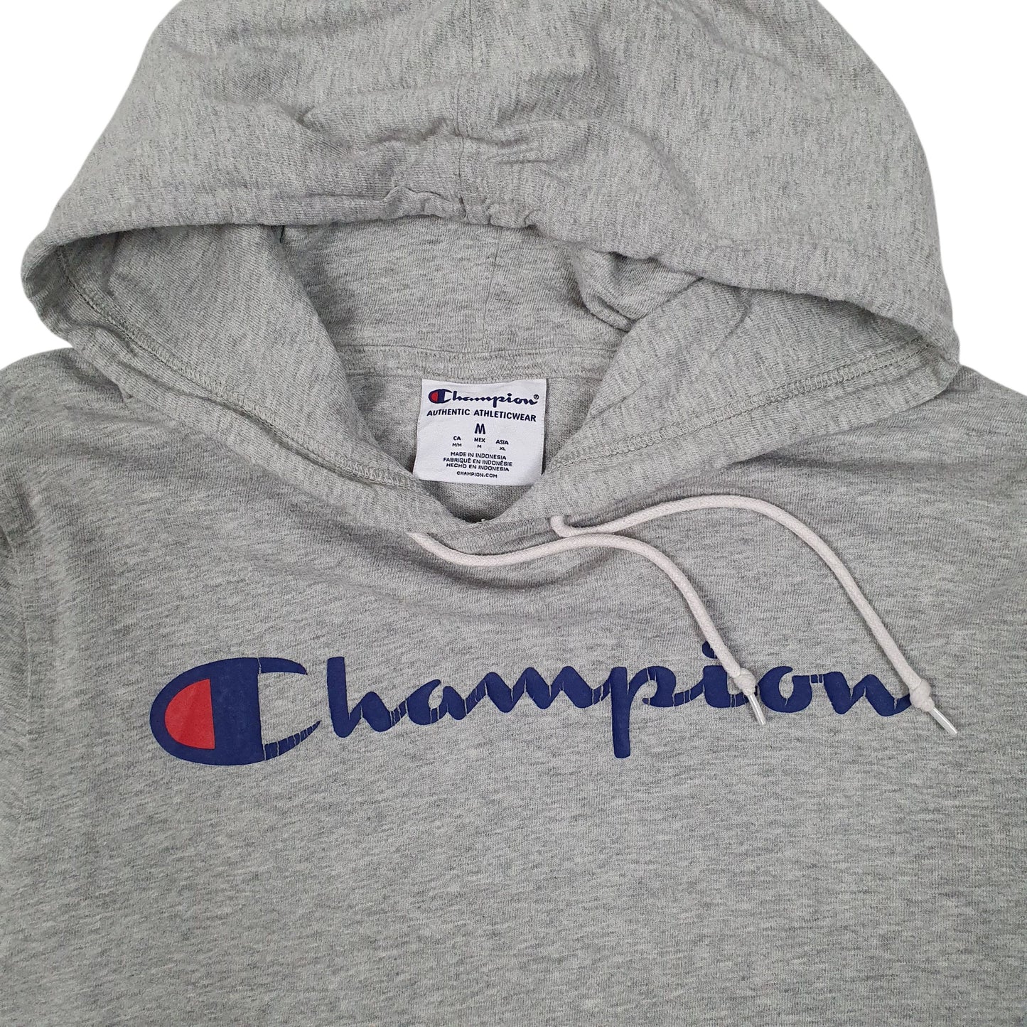 Mens Grey Champion Lightweight Hoodie Jumper