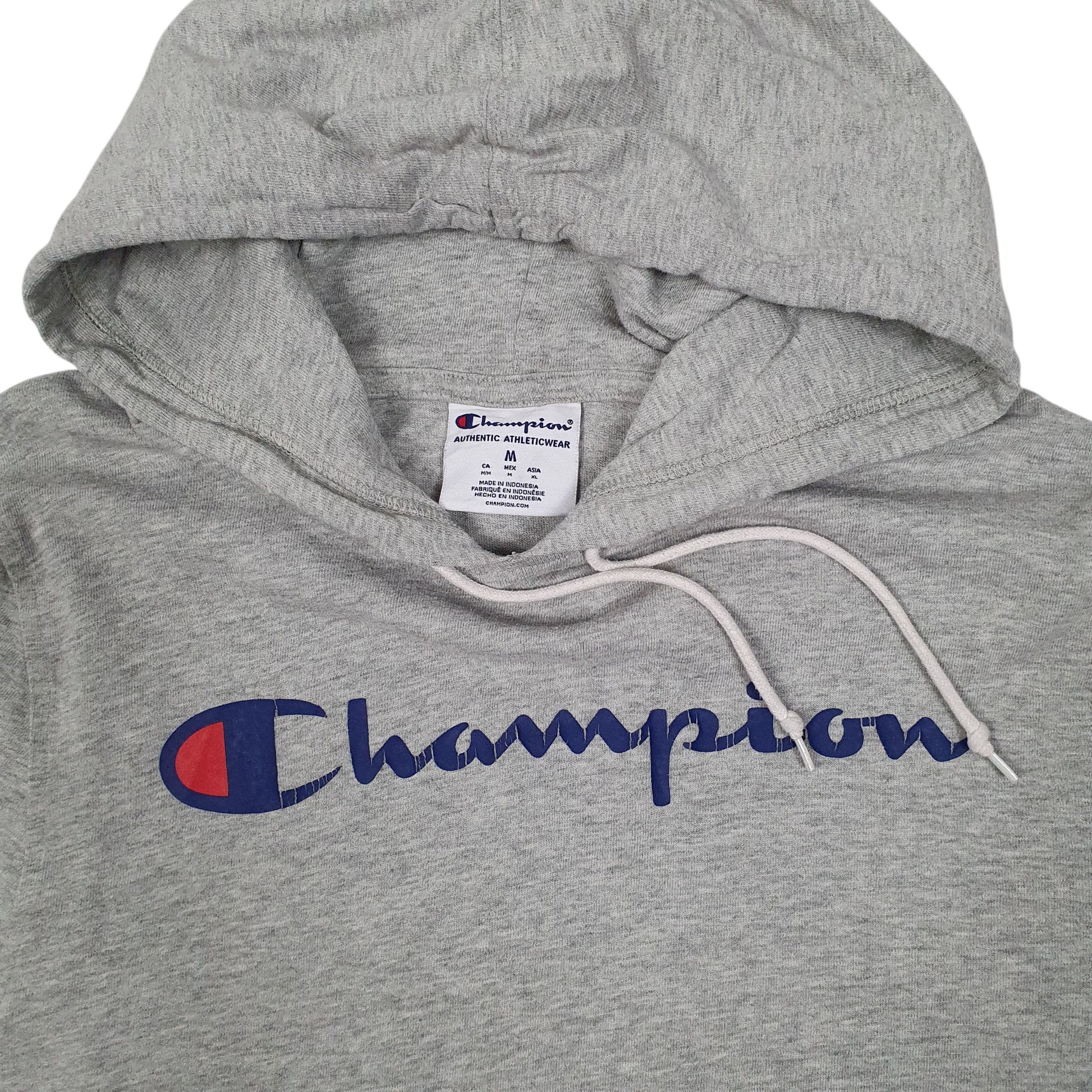 Mens Grey Champion Lightweight Hoodie Jumper