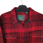 Mens Red Woolrich Thick Flannel Plaid Shacket  Shirt