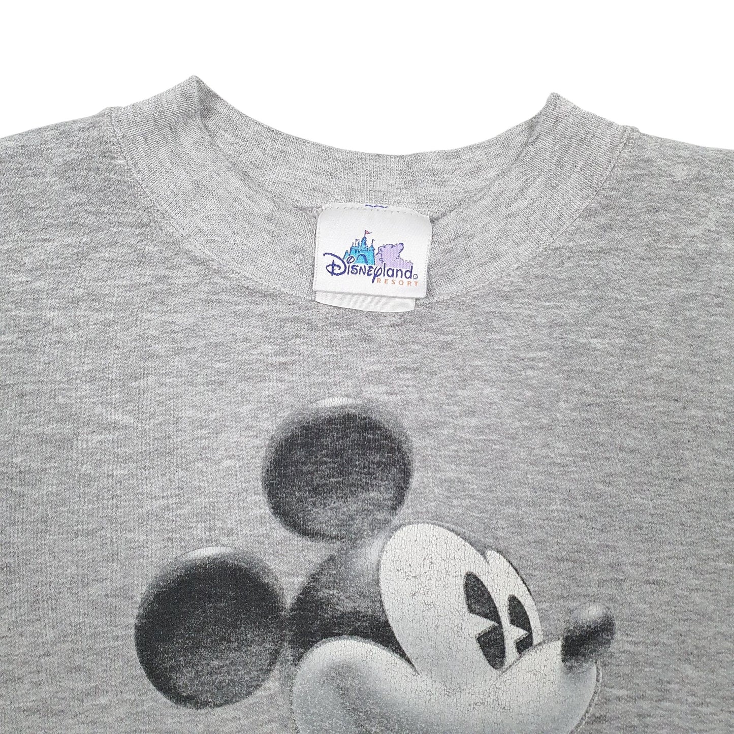 Mens Grey Disney Vintage Crewneck Jumper