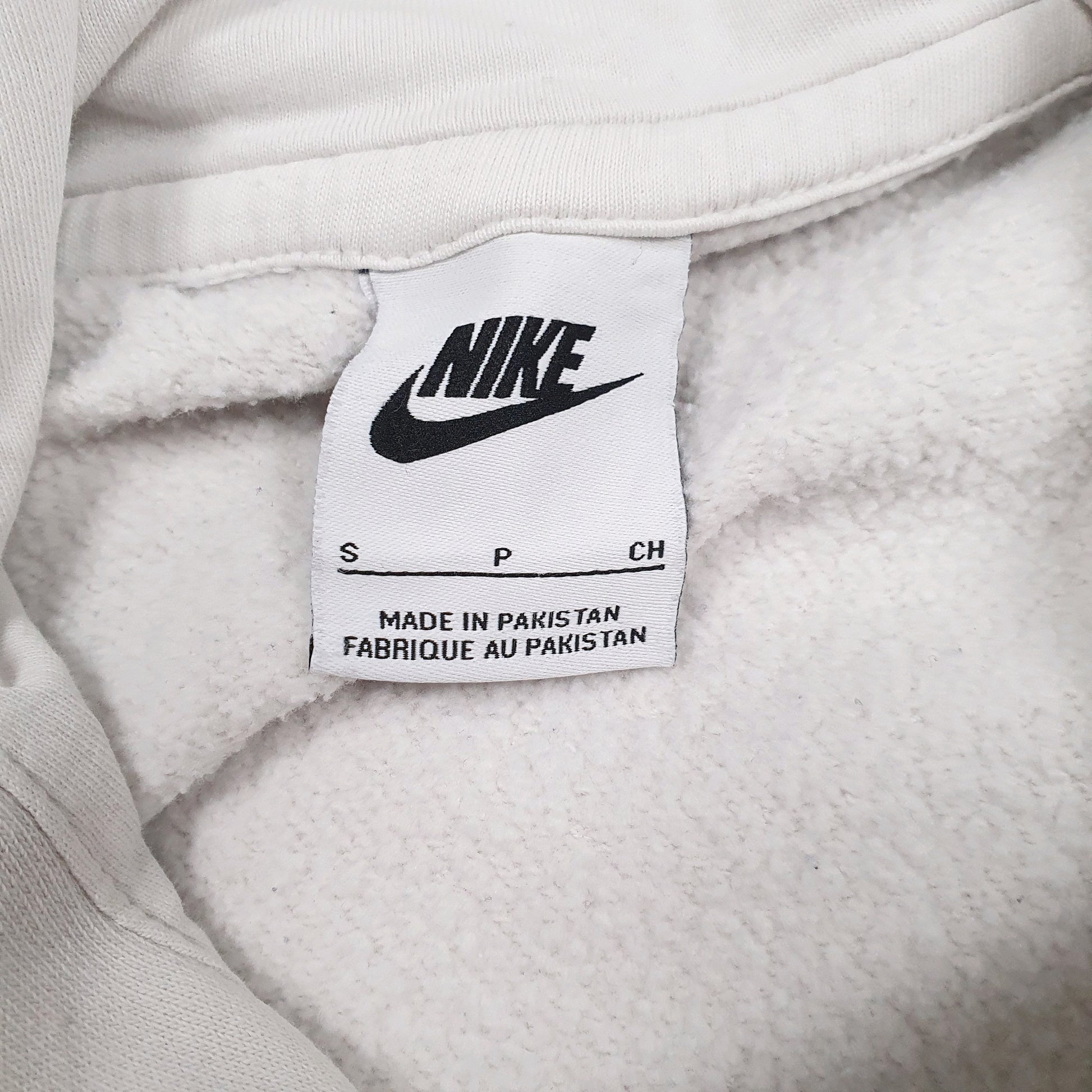 Mens White Nike Spellout Hoodie Jumper