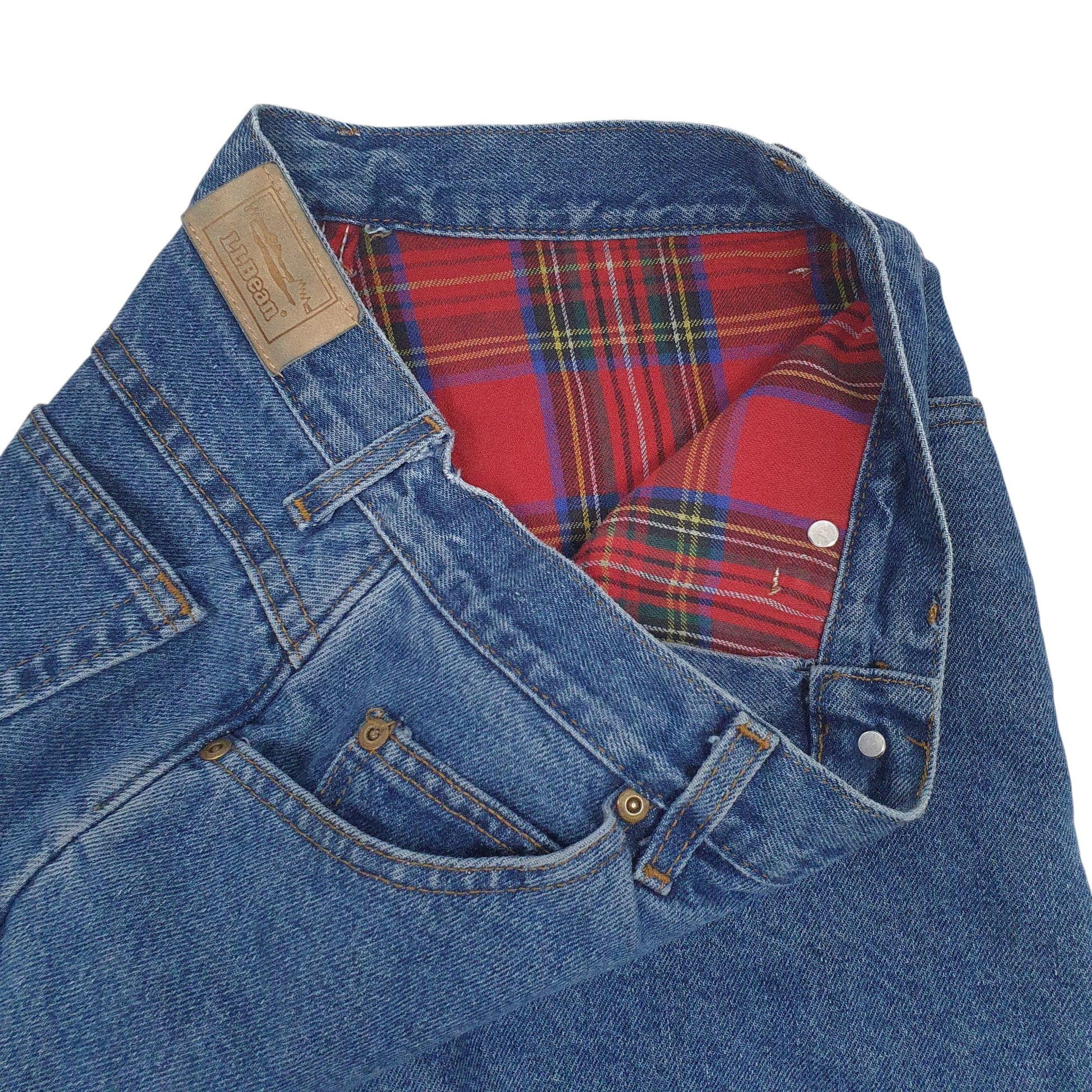 Womens Blue L.L.Bean Blanket Lined Vintage  Jeans