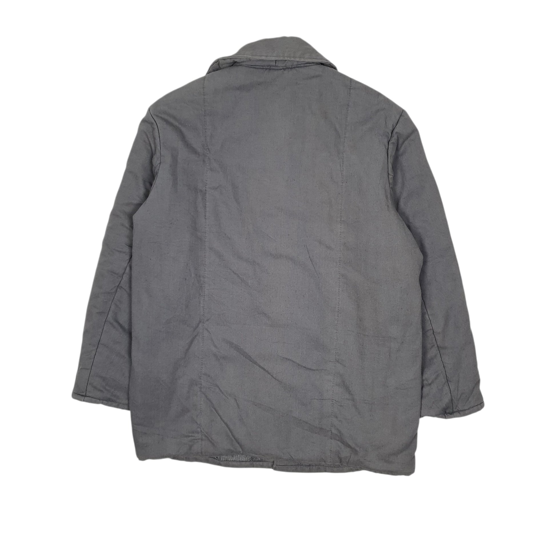 Mens Grey Veb Wattana Vintage 1970s East Germany Grey Mouse  Coat