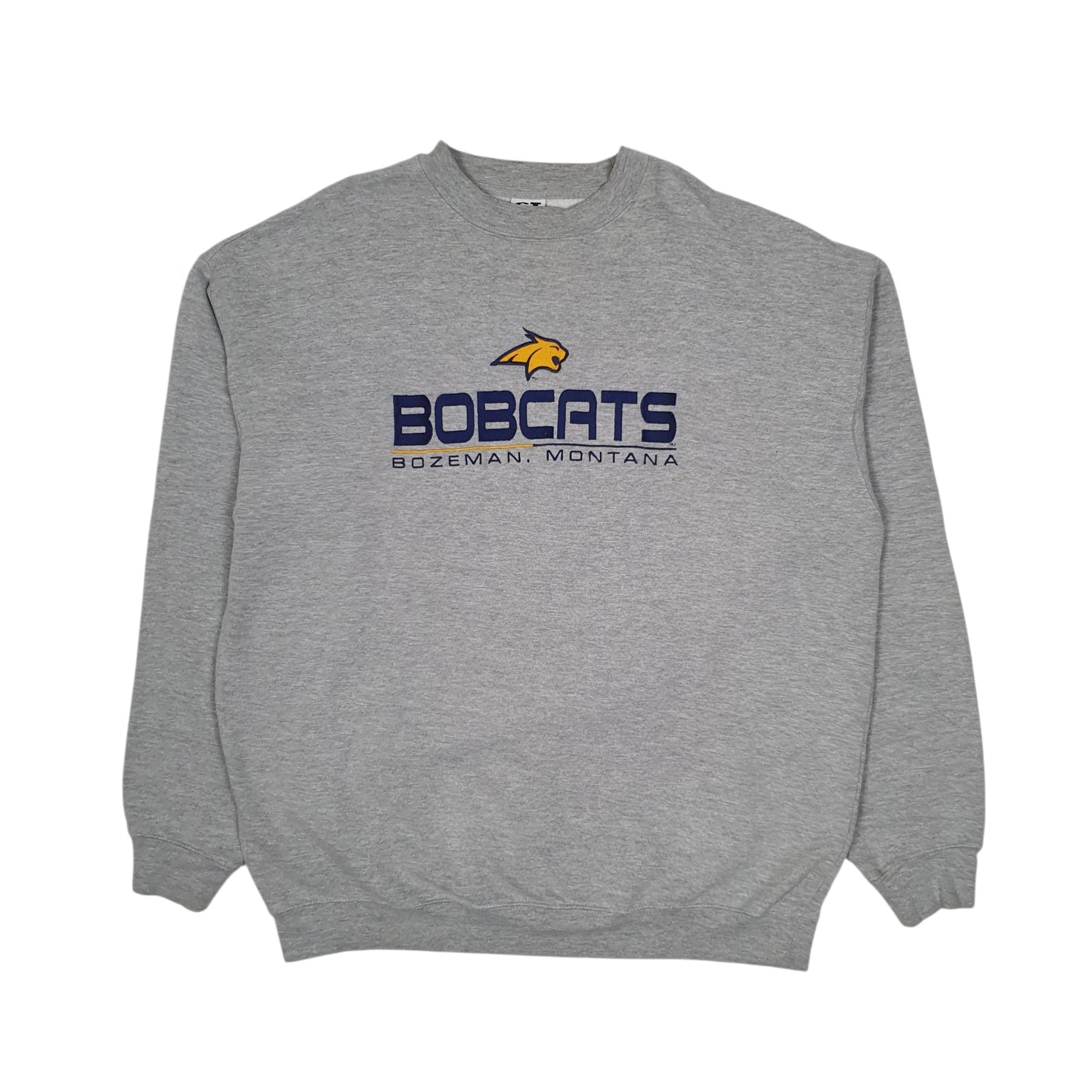 Mens Grey CI Sport Bobcats Bozeman Crewneck Jumper