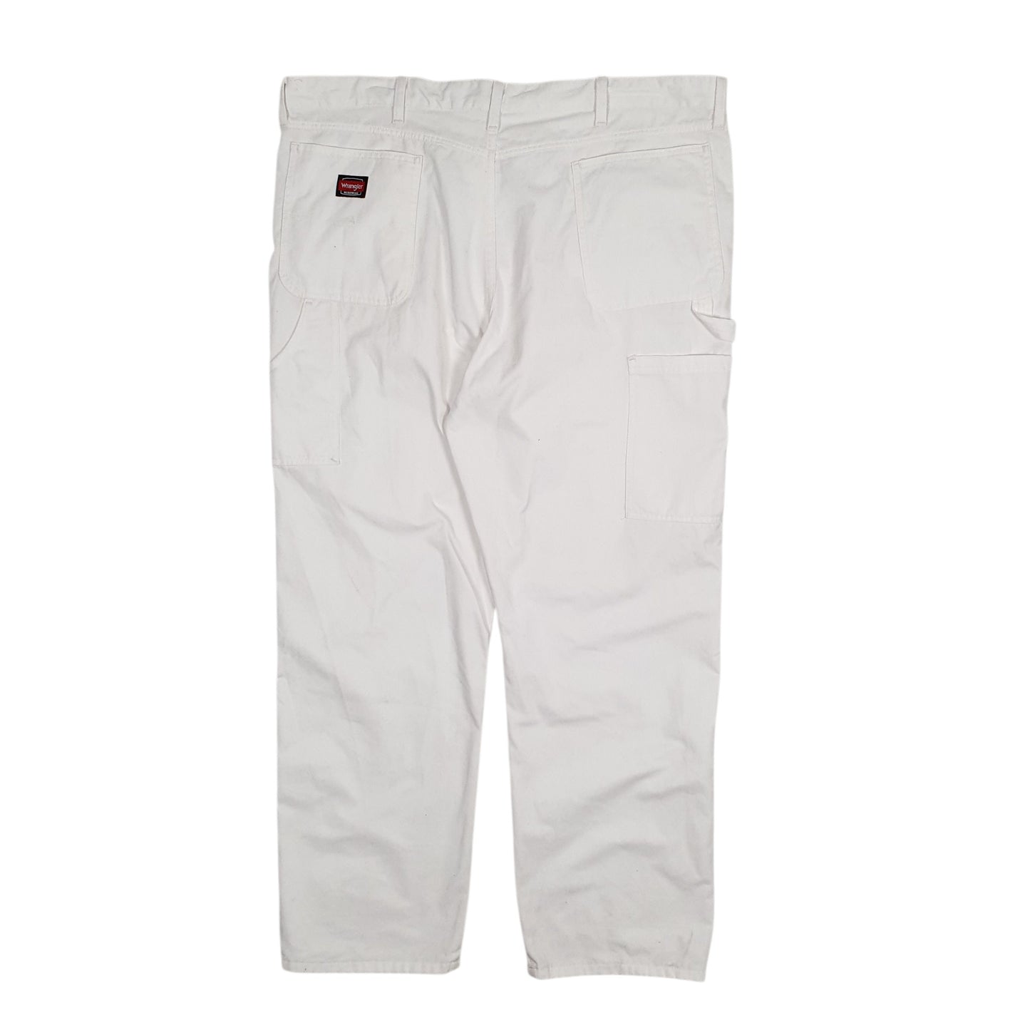 Mens White Wrangler  Full Zip Trousers