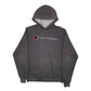 Mens Grey Champion Spellout Hoodie Jumper