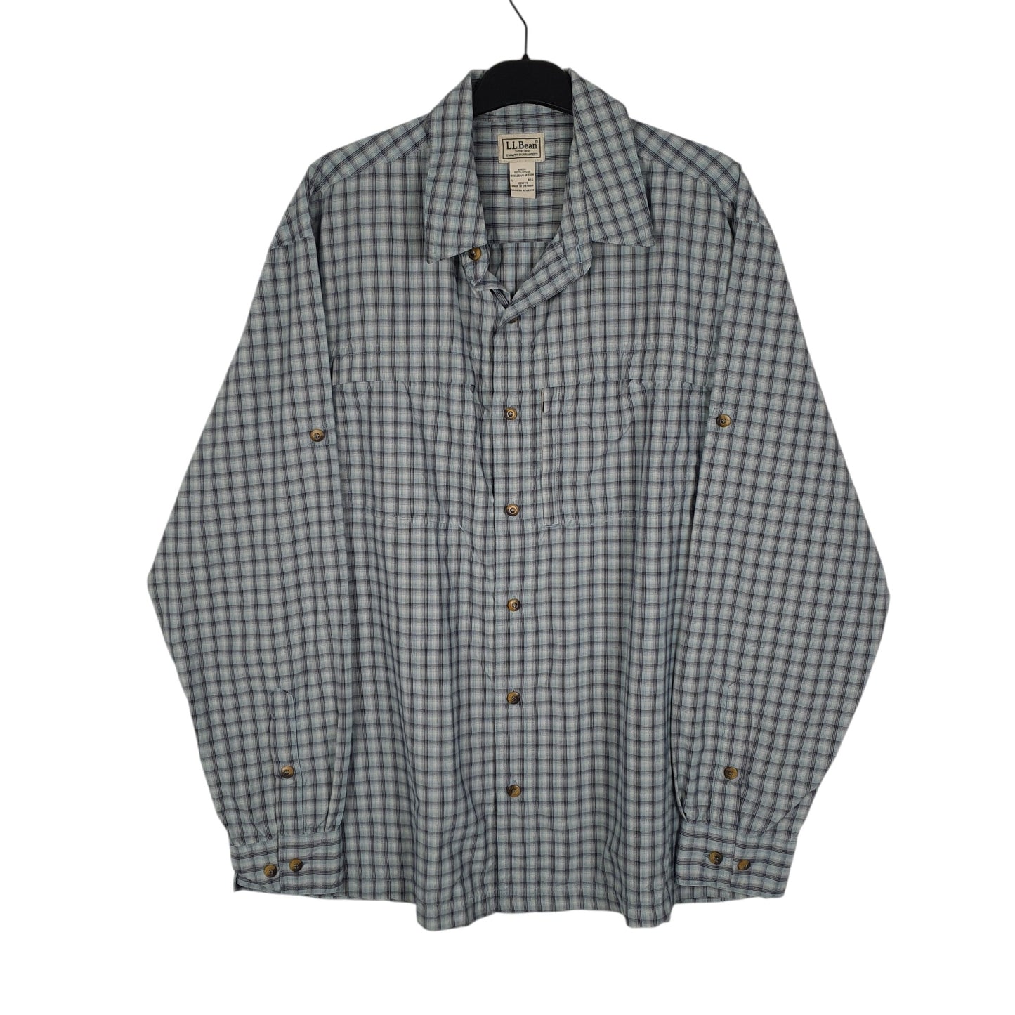 Mens Blue L.L.Bean  Long Sleeve Shirt