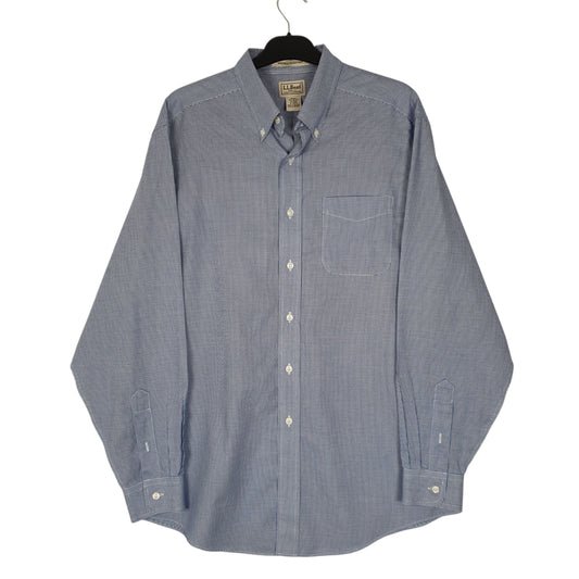Mens Blue L.L.Bean  Long Sleeve Shirt
