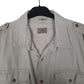 Mens Beige L.L.Bean Hunting Military  Shirt