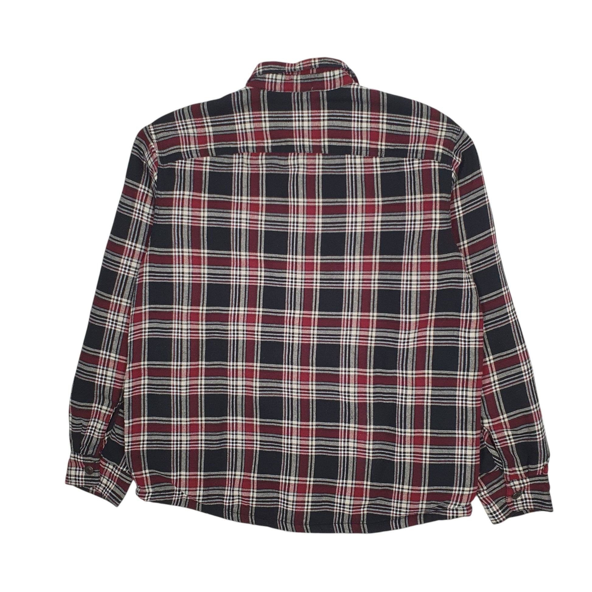 Mens Burgundy Wrangler Overshirt Sherpa Lined  Coat