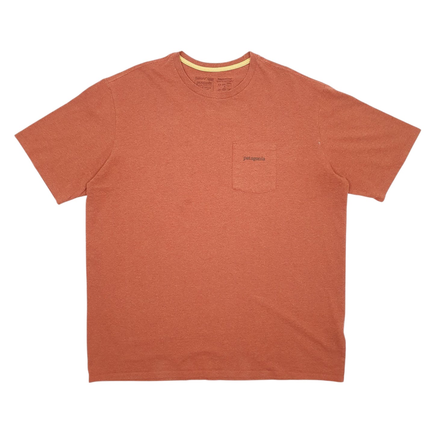 Mens Orange Patagonia  Short Sleeve T Shirt