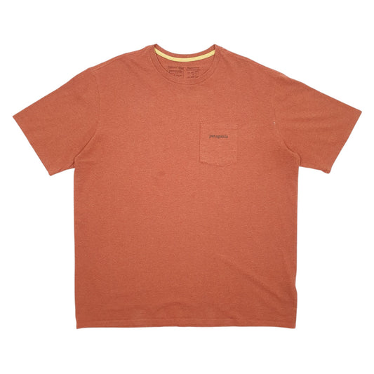 Mens Orange Patagonia  Short Sleeve T Shirt