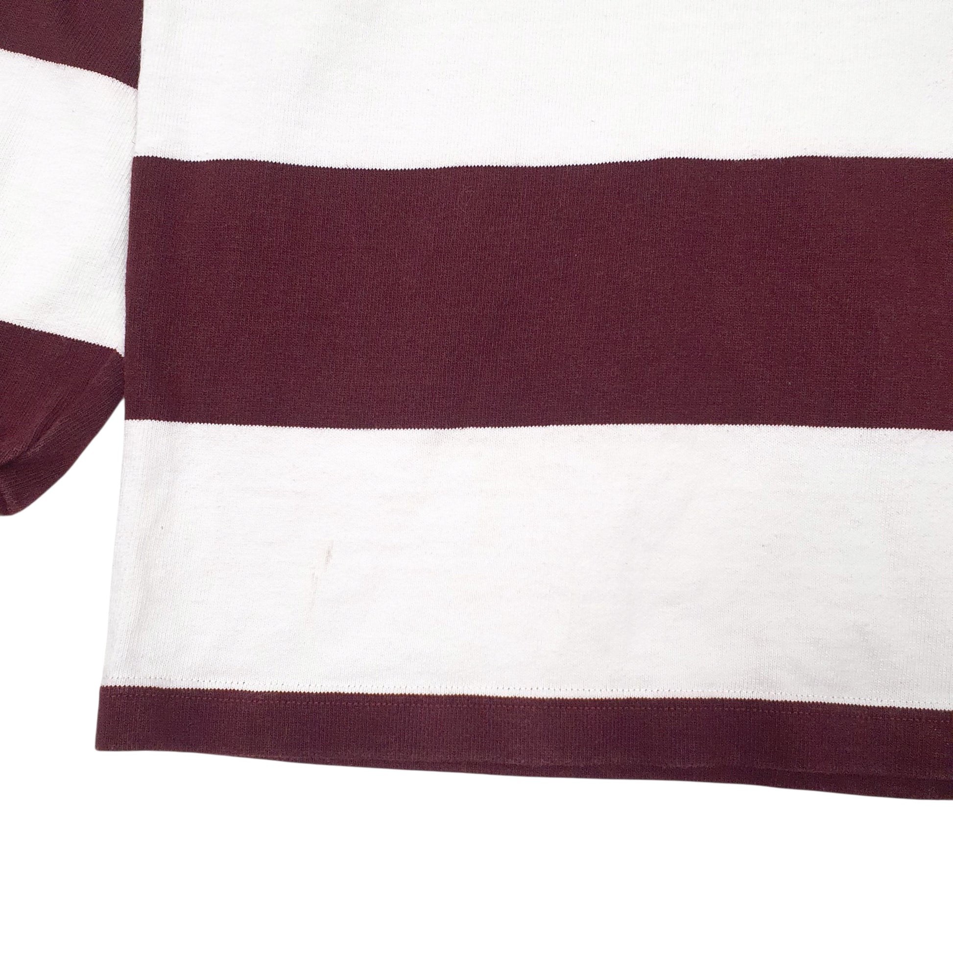 Mens Burgundy Barbarian Rugby Harvard Crewneck Polo Shirt