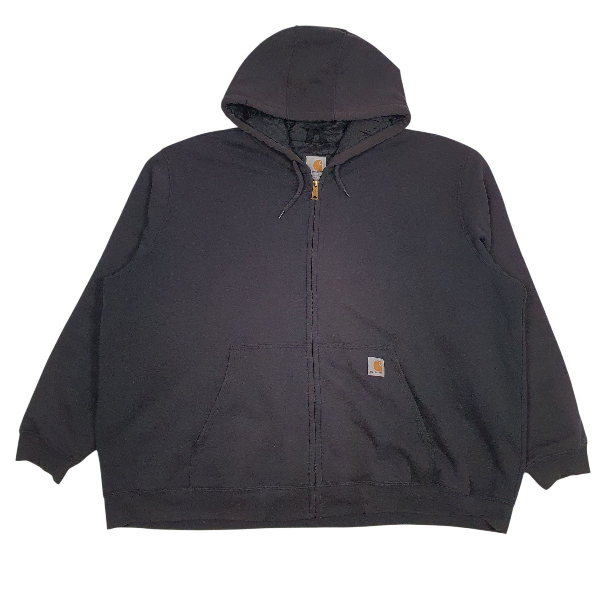Mens Black Carhartt Padded Hoodie Jumper