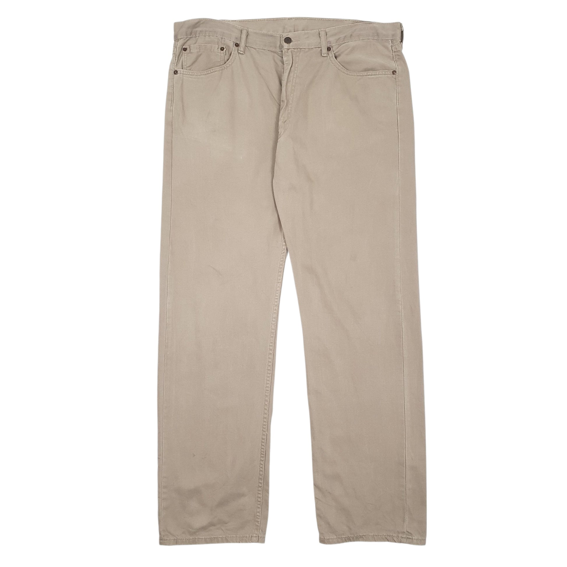 Mens Brown Levis 505 Chino Trousers