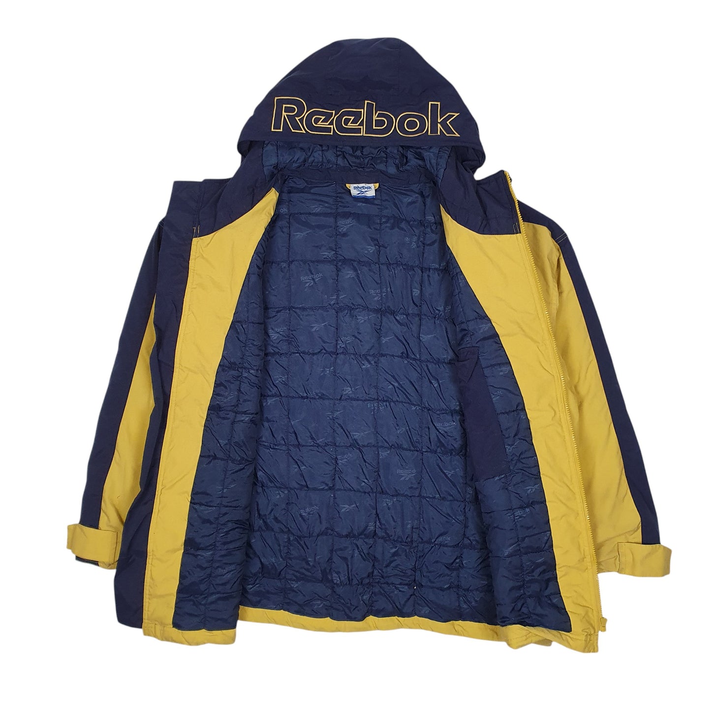 Mens Yellow Reebok Vintage 90s  Coat