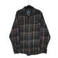 Mens Green Woolrich Thick Flannel Shacket Jacket Long Sleeve Shirt