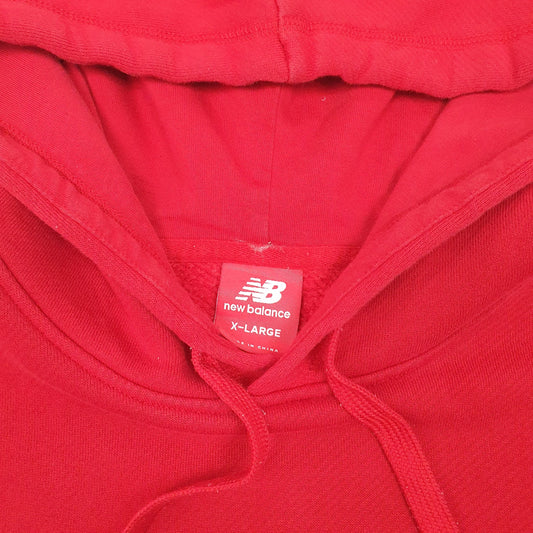 Mens Grey New Balance Spellout Hoodie Jumper