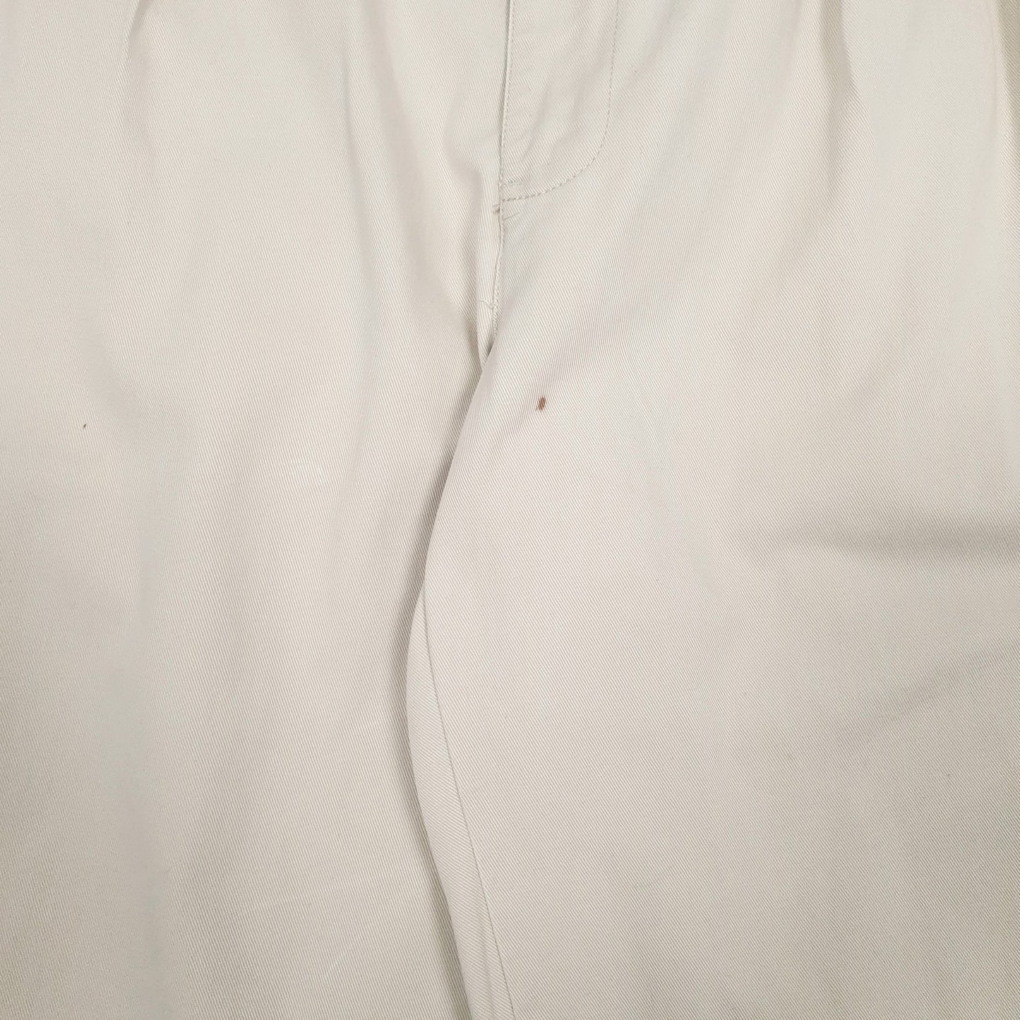 Mens Cream Polo Ralph Lauren Andrew Pant Double Pleated  Trousers