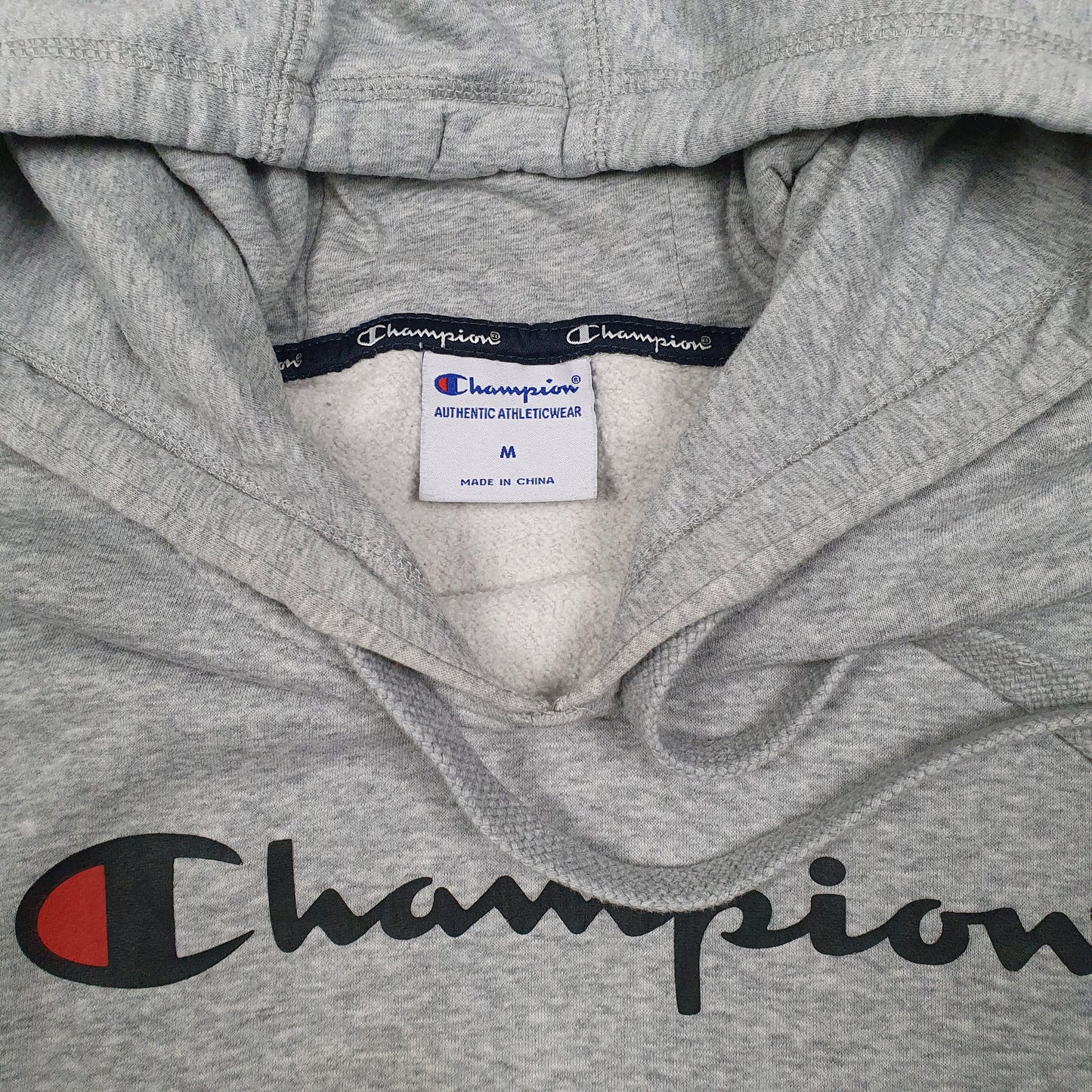 Mens Grey Champion  Hoodie Jumper