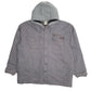 Mens Grey Dickies Shacket Hoodie Chore Full Zip Coat