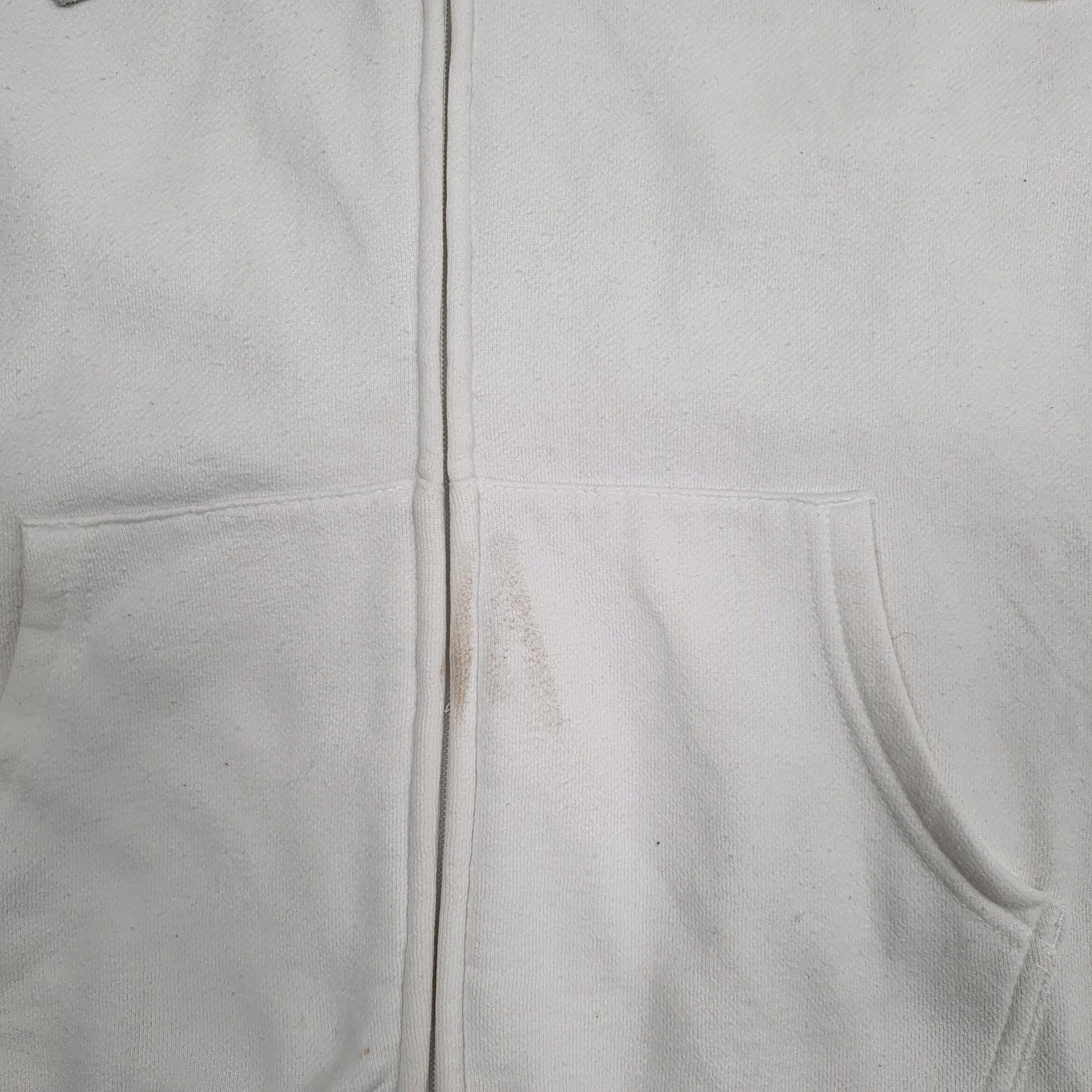 Womens White Tommy Hilfiger Spellout Full Zip Jumper