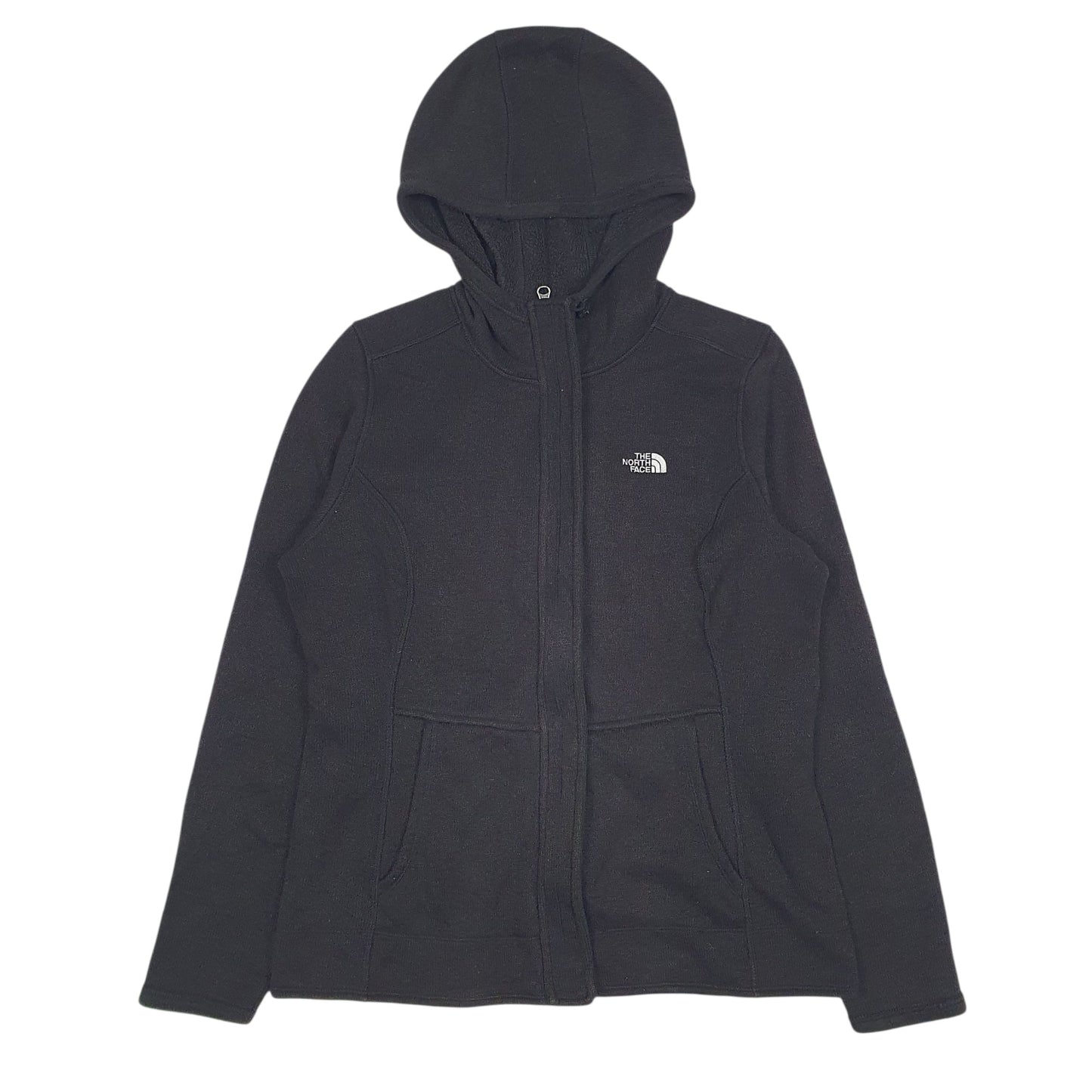 Womens Grey The North Face Hoodie Fleece Lined Full Zip Jumper