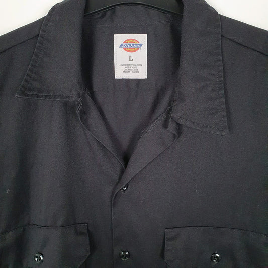 Mens Black Dickies   Shirt