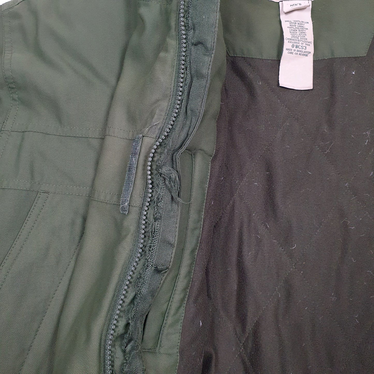 Mens Green L.L.Bean  Full Zip Coat