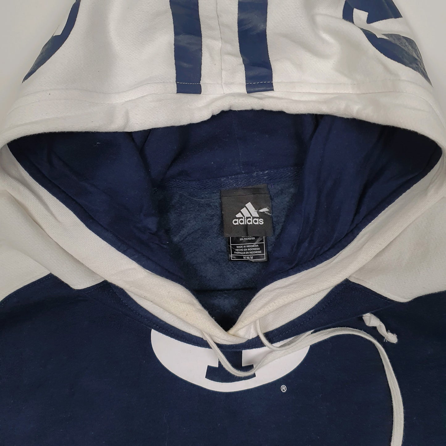Mens Navy Adidas Brigham Cougars Hoodie Jumper