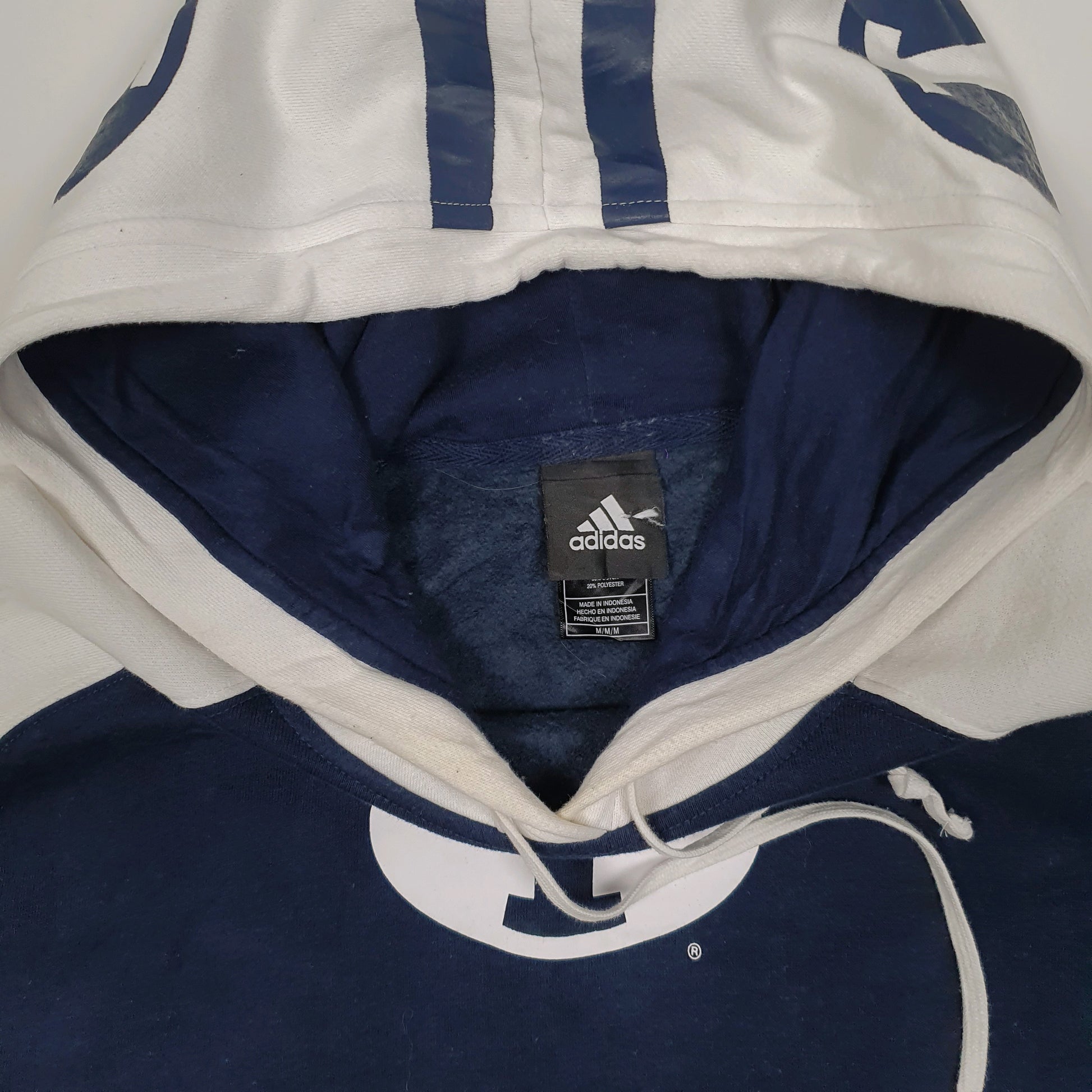Mens Navy Adidas Brigham Cougars Hoodie Jumper