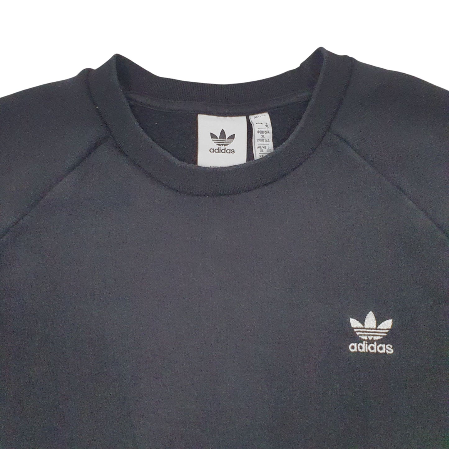 Mens Black Adidas  Crewneck Jumper
