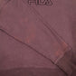 Mens Burgundy Fila Spellout Crewneck Jumper