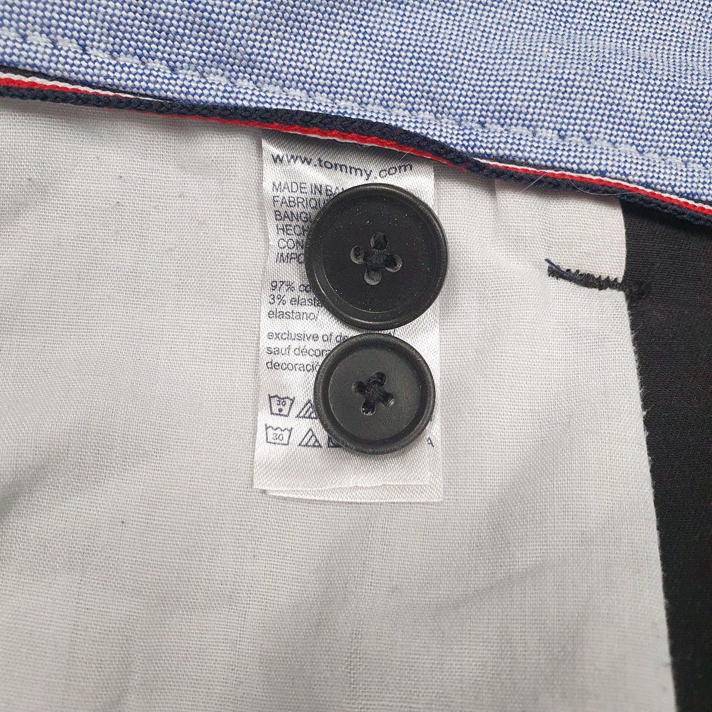 Mens Black Tommy Hilfiger   Trousers