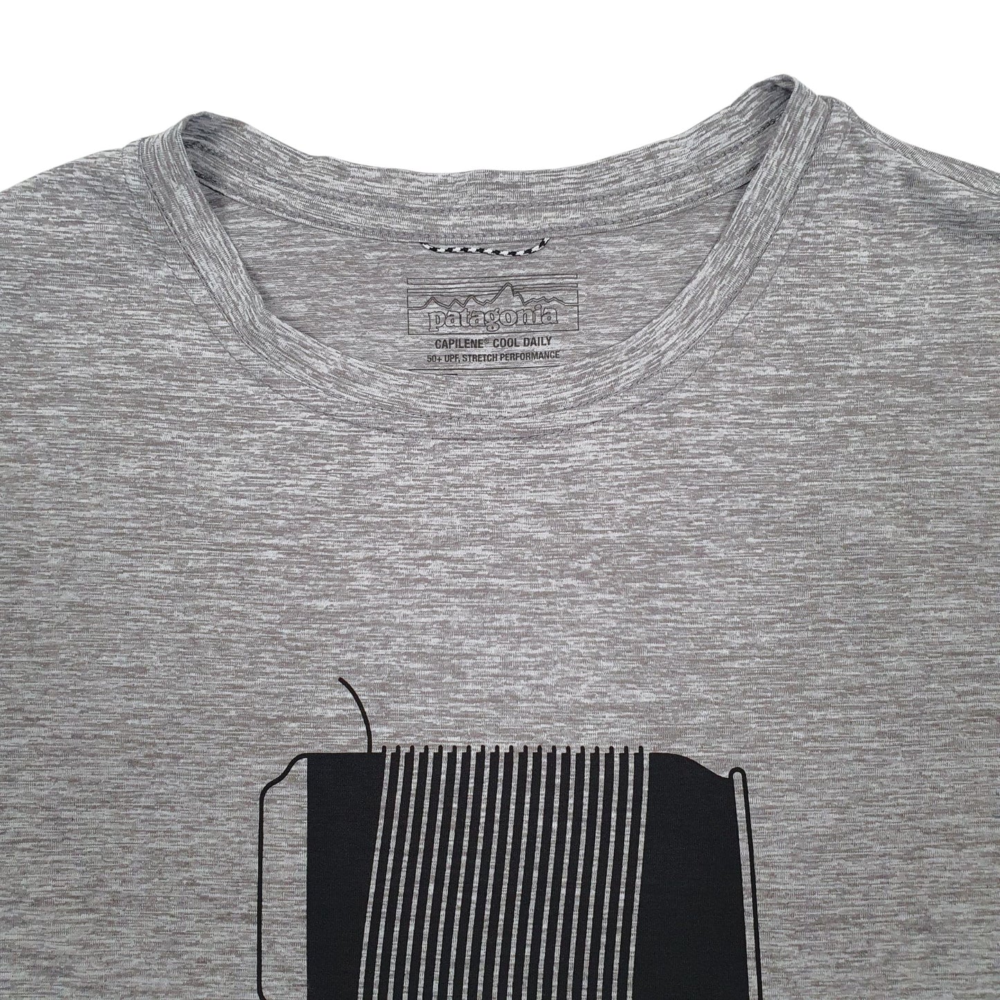 Mens Grey Patagonia Capilene  T Shirt