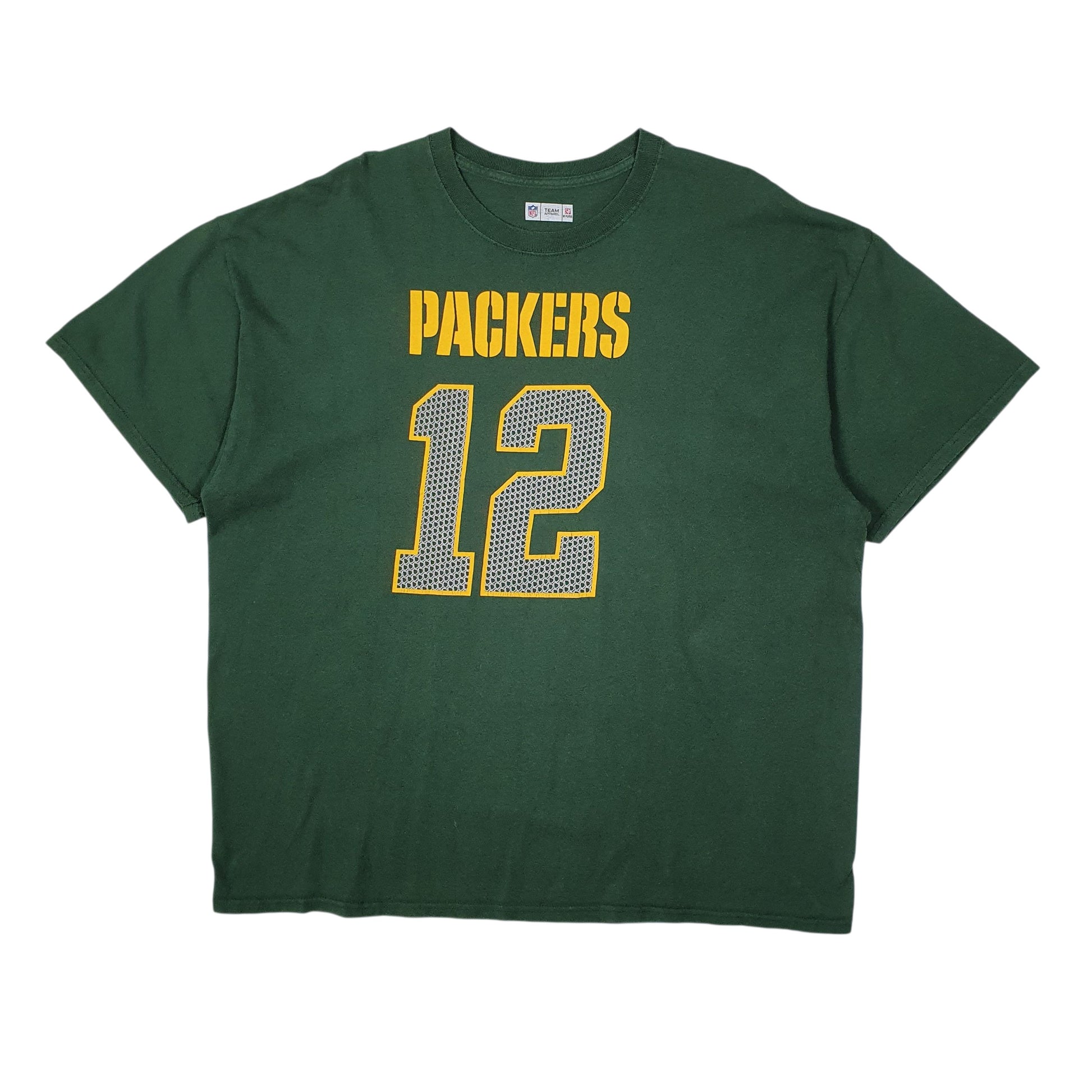 Mens Green NFL Green Bay Packers Rodgers Short Sleeve T Shirt