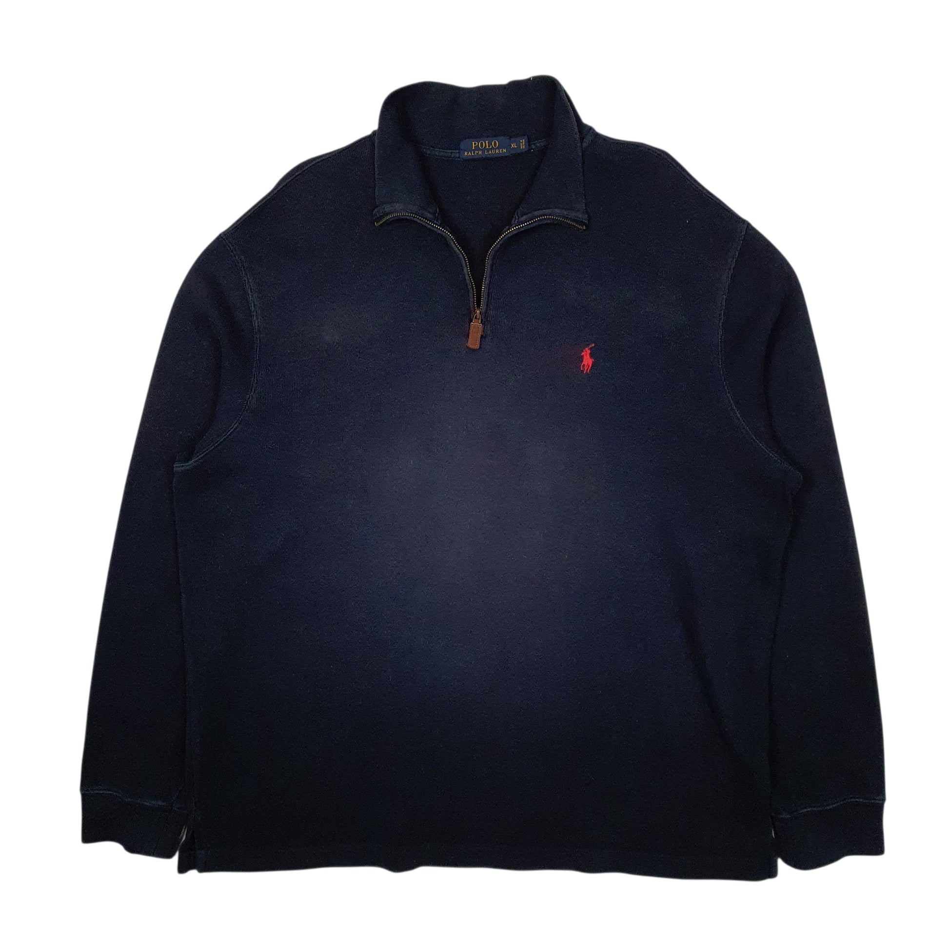 Mens Navy Polo Ralph Lauren  Quarter Zip Jumper