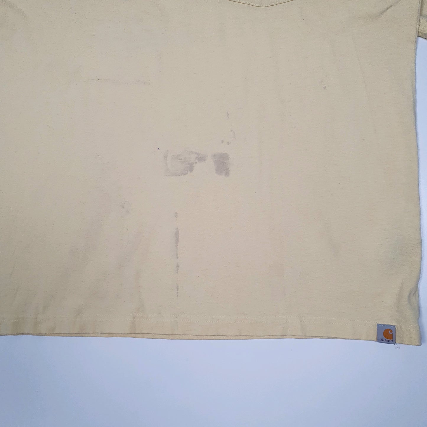 Mens Yellow Carhartt   T Shirt