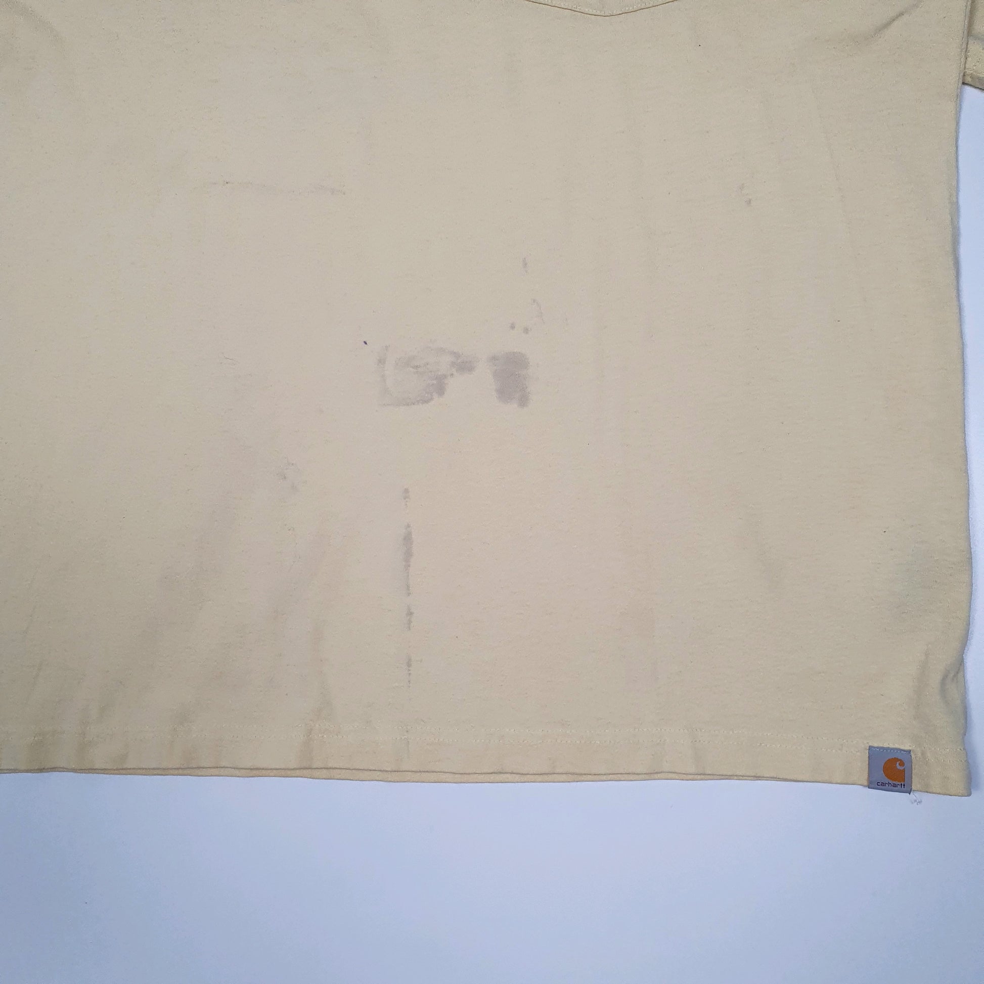 Mens Yellow Carhartt   T Shirt