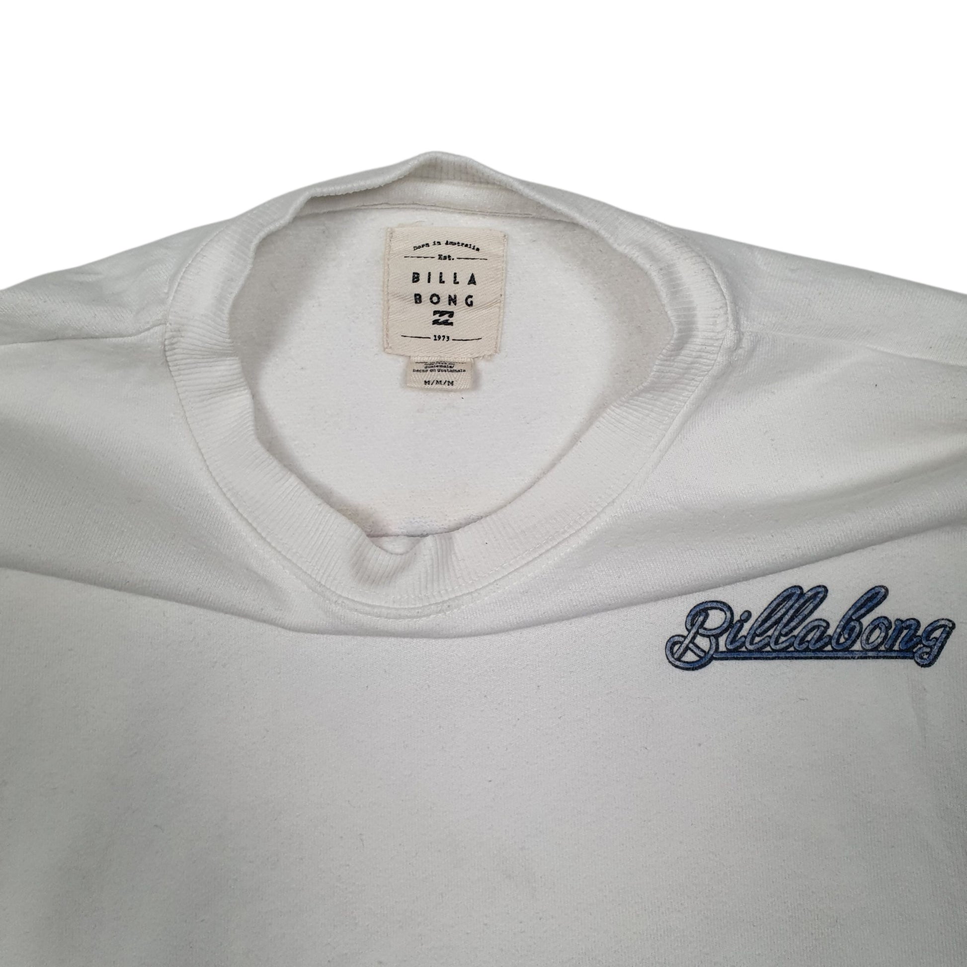 Mens White Billabong  Crewneck Jumper