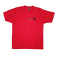 Mens Red Screen Stars Single Stitch Made In USA Short Sleeve T Shirt