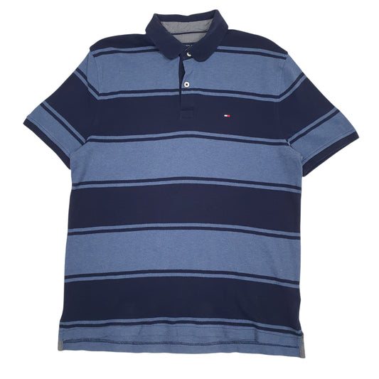 Mens Blue Tommy Hilfiger  Short Sleeve Polo Shirt