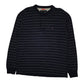 Mens Navy Tommy Hilfiger Henley Lightweight Crewneck Jumper